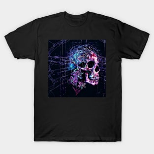 Lily wire skull T-Shirt